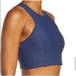 Outdoor Voices Racerback Crop Top Athena Cropped Sports Bra Blue Workout XS